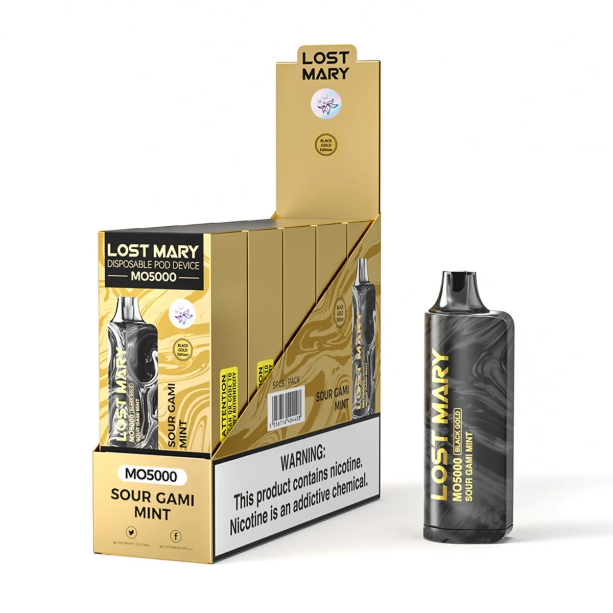 【限定】LOSTMARY MO5000 SOUR GAMI MINT味 Gold Edition(jp-vape.com)