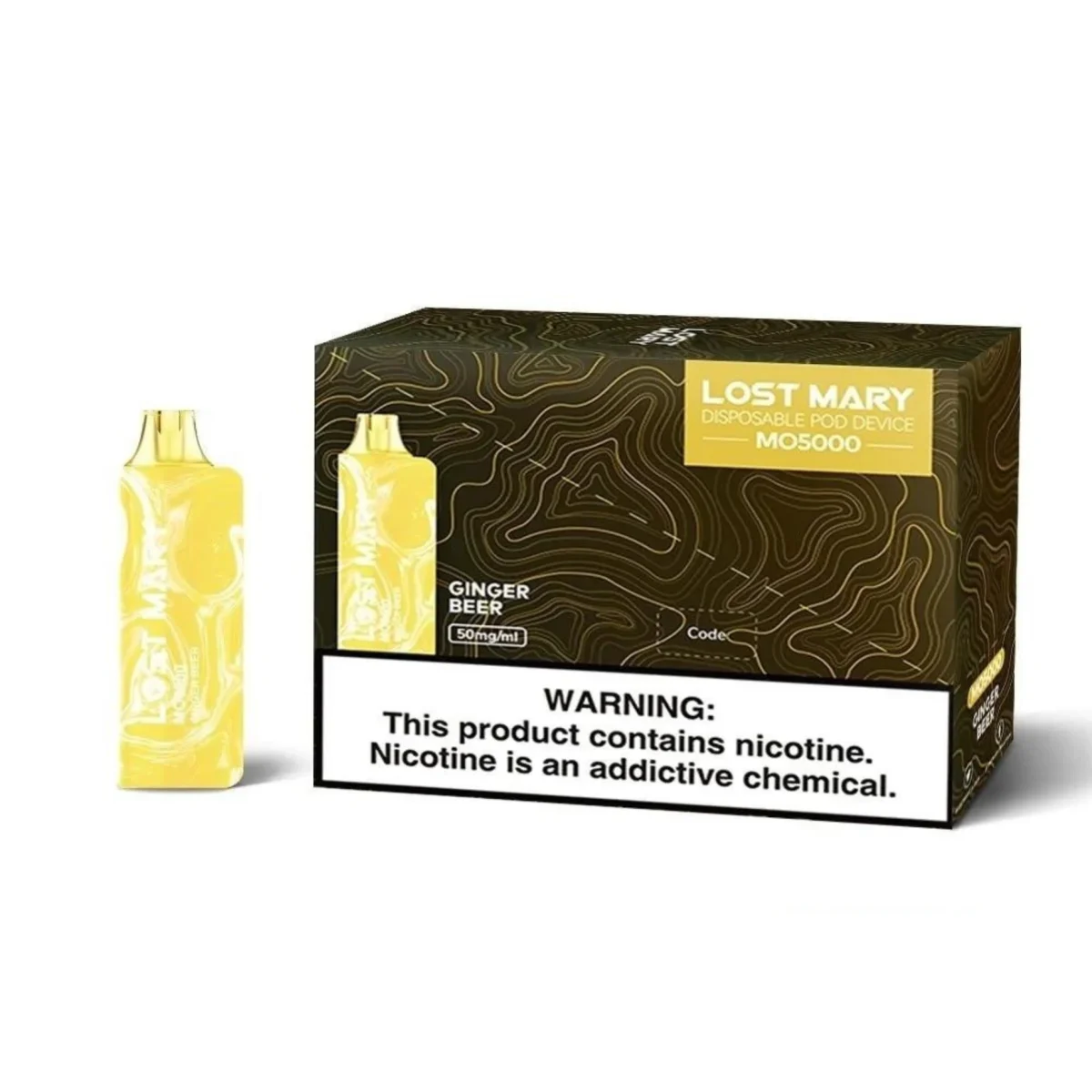 LOST MARY MO5000 GINGER BEER味(jp-vape.com)