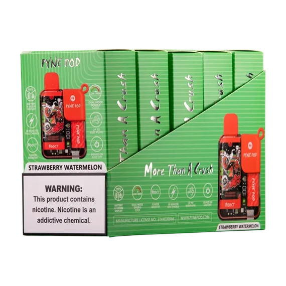 Strawberry Watermelon(ストロベリースイカ) Pyne Pod Boost 8500 Puffs(jp-vape.com)