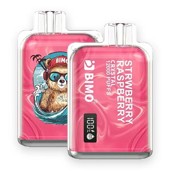 BIMO Crystal 12000 Puffs Strawberry Raspberry(jp-vape.com)
