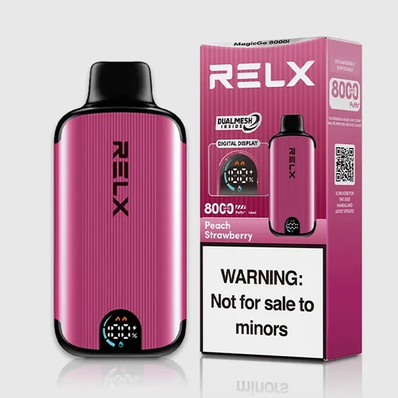 RELX MagicGo 8000 Puffs Peach Strawberry(jp-vape.com)