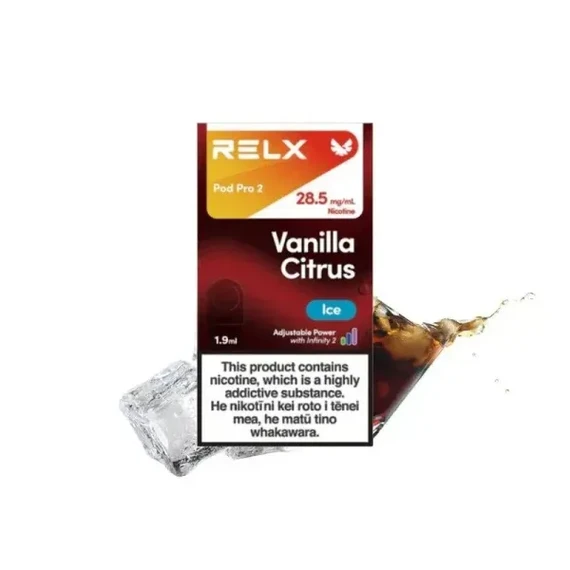 RELX Infinity 2交換用Pod – コーラ・アイス(Cola Ice) (Vanilla Citrus Ice) (Dark Sparkle)(jp-vape.com)
