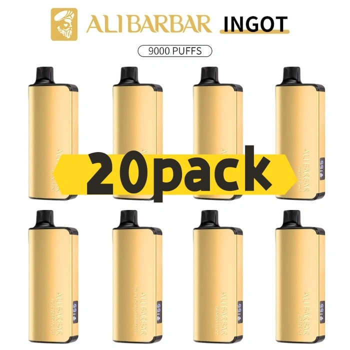 ALIBARBAR INGOT 9000 Puffs-20 pack Multiple flavors