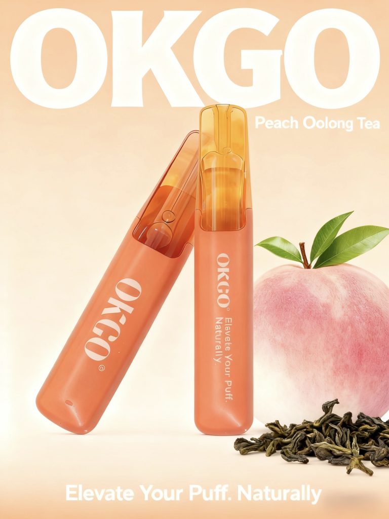 OKGO 6500 Puffs Peach Oolong Tea