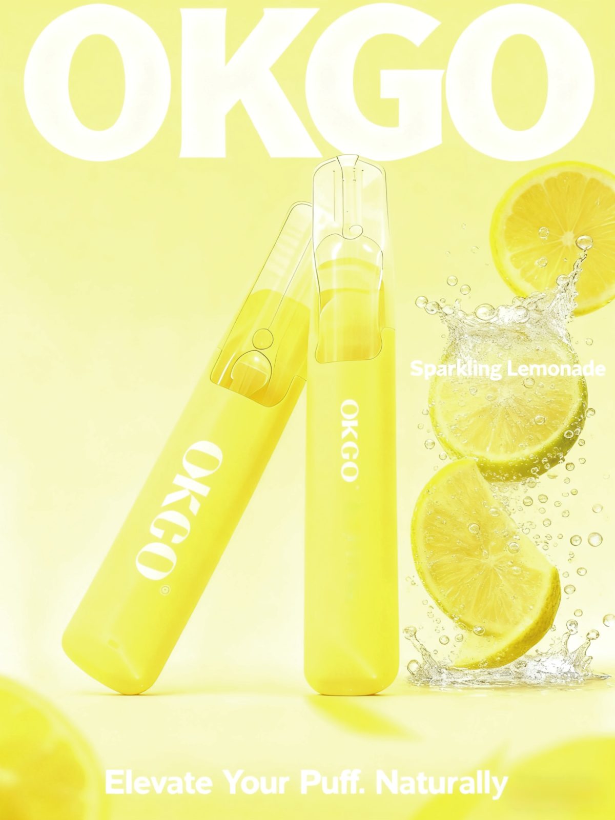 OKGO 6500 Puffs Sparkling Lemonade