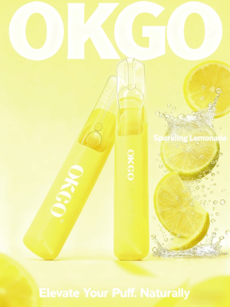 OKGO 6500 Puffs Sparkling Lemonade