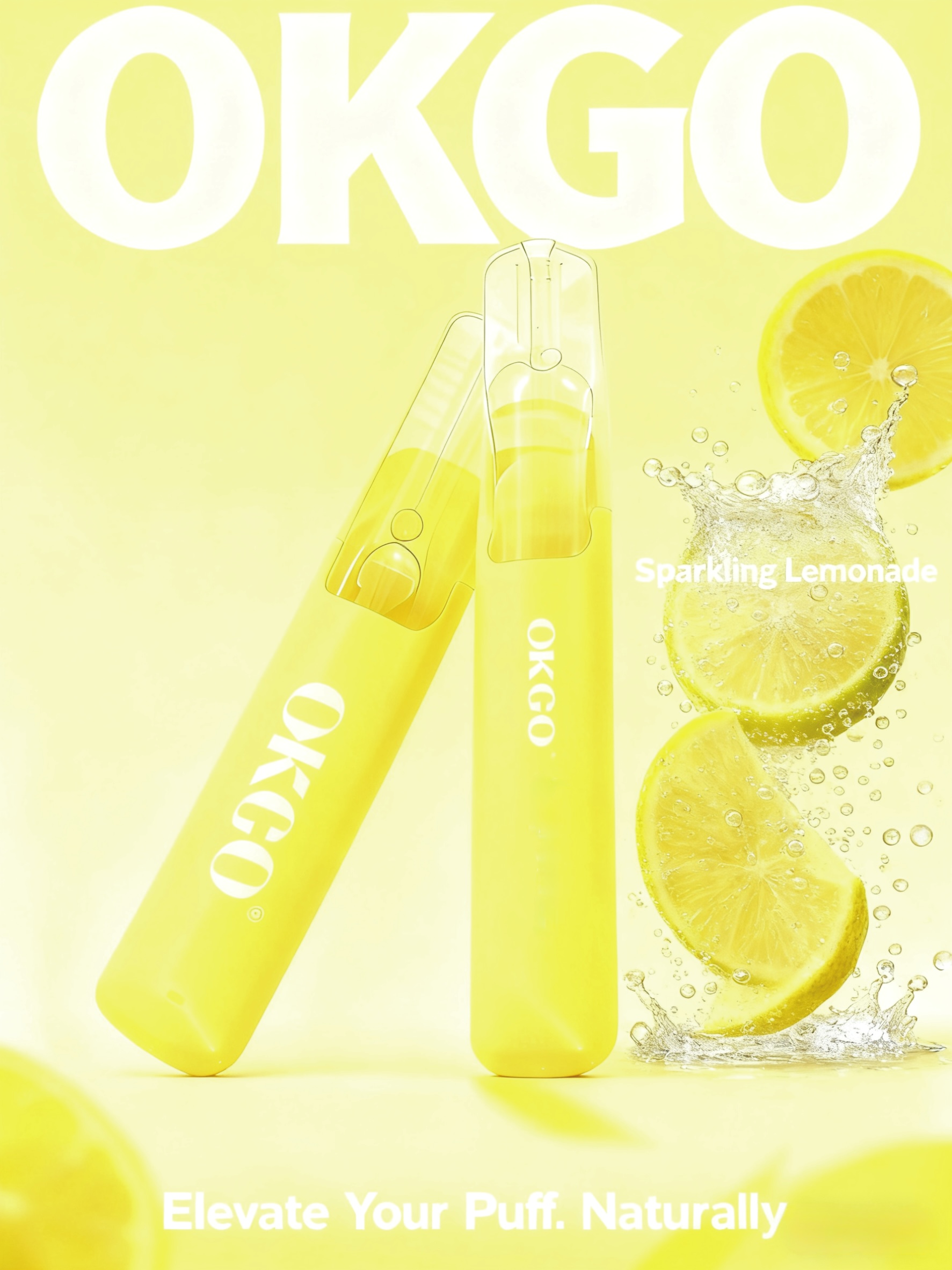タバコ 有名人おすすめ OKGO 6500 Puffs スパークリングレモネード
