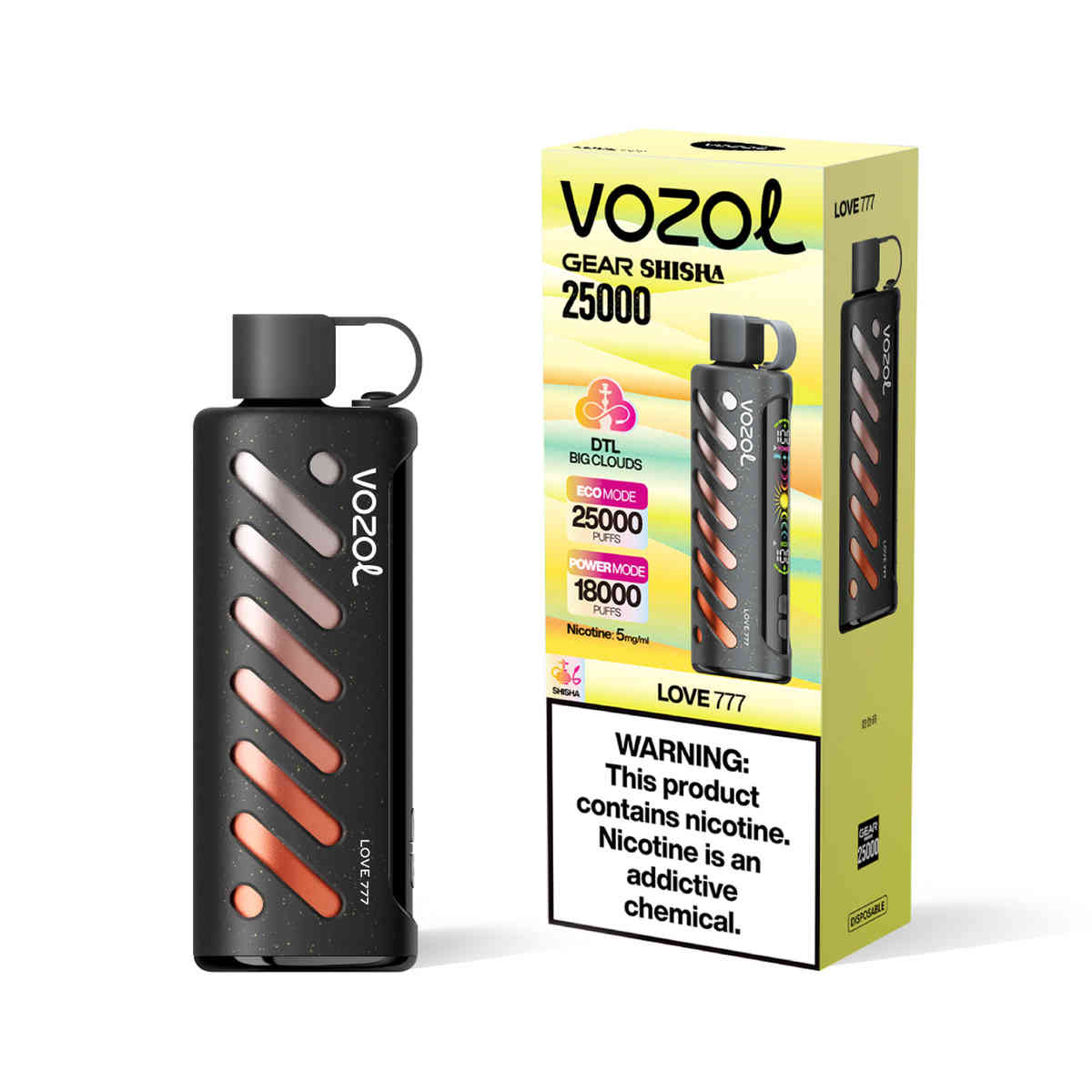 タバコ 吸い方 初心者に人気のVozol Gear Shisha 25000